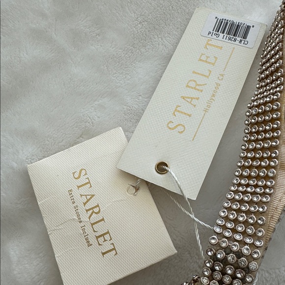 STARLET Gold Rhinestone Clutch - Picture 4 of 6